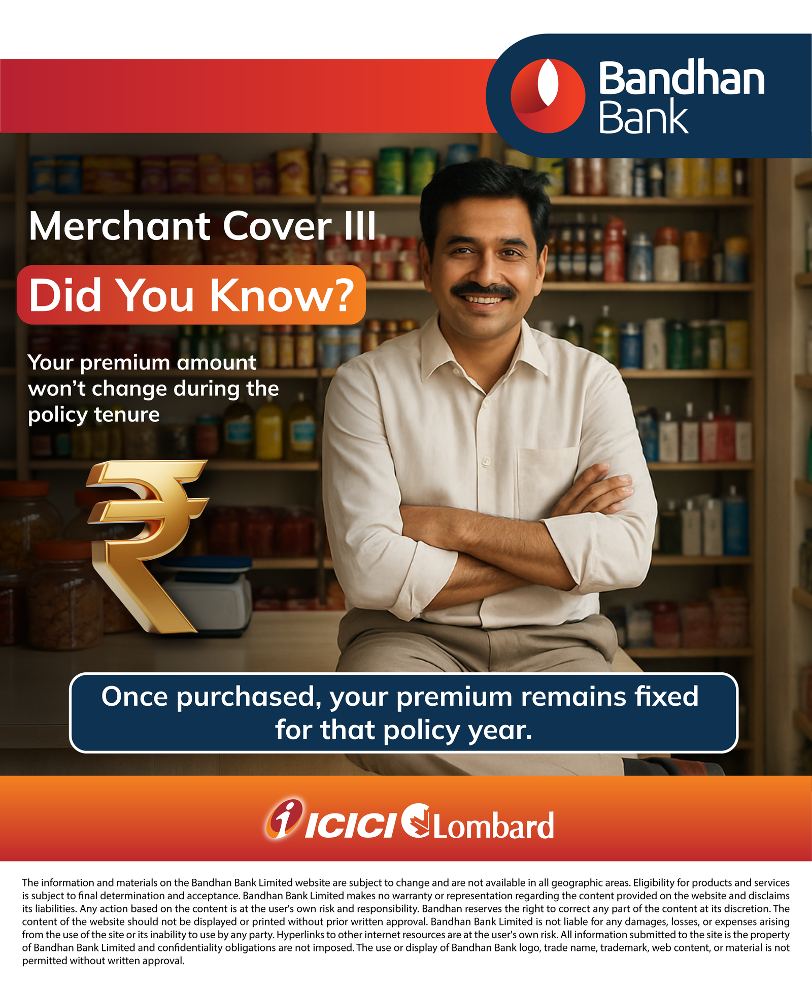 Bandhan Bank and ICICI Lombard DIY campaign graphic